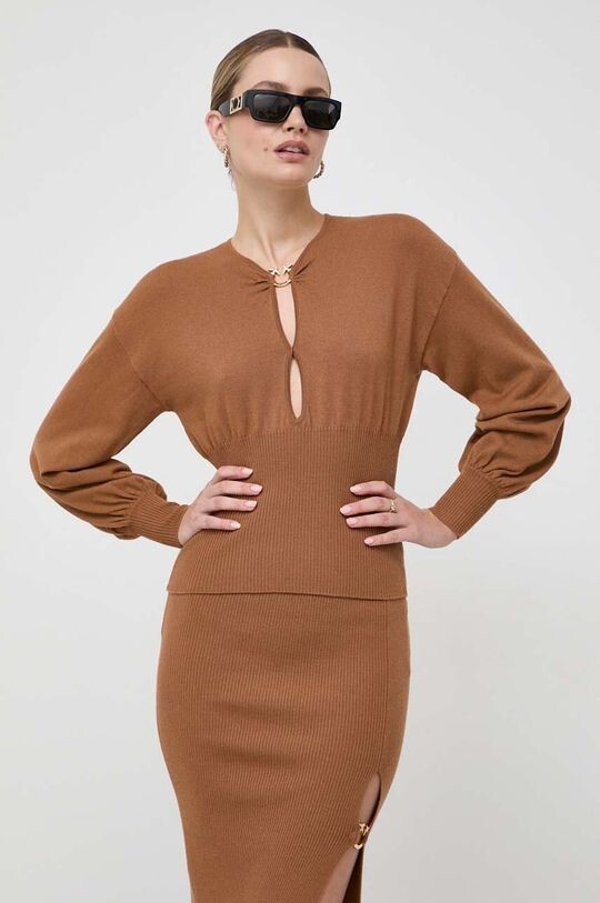 

Шерстяной свитер Pinko, коричневый