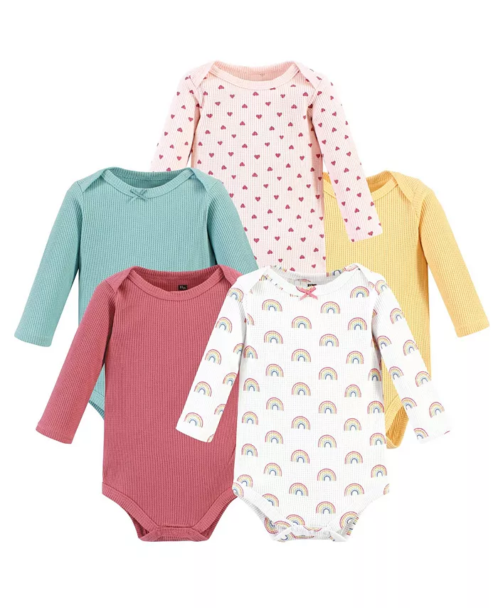 

Термободи с длинным рукавом для девочек Hudson Baby, розовый