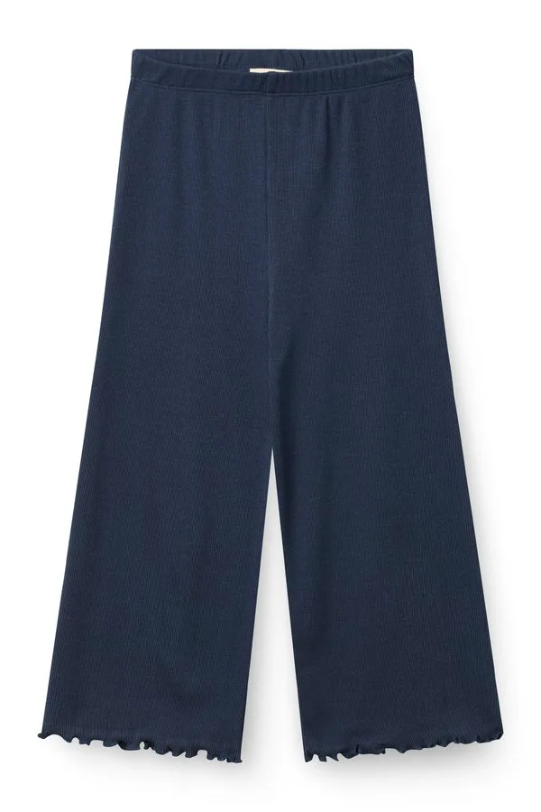 Широкие спортивные брюки в рубчик Copenhagen Colors, Navy