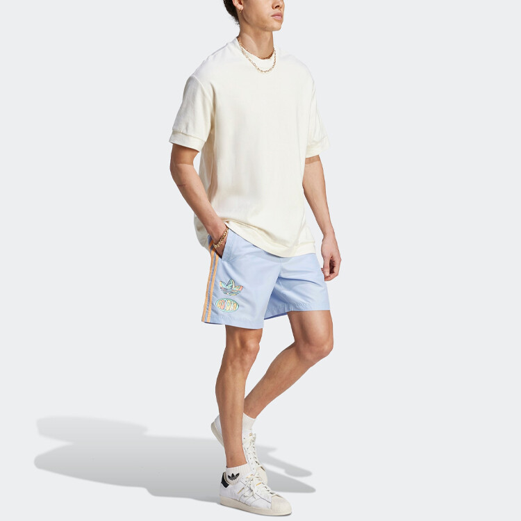 Мужские спортивные шорты Adidas Originals, цвет Blue Dawn — фото 3