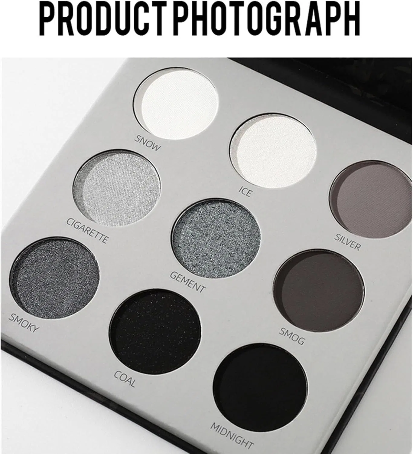 Палетка теней для век Smokey Eyeshadow Palette Generic 1 шт. Black — фото 2