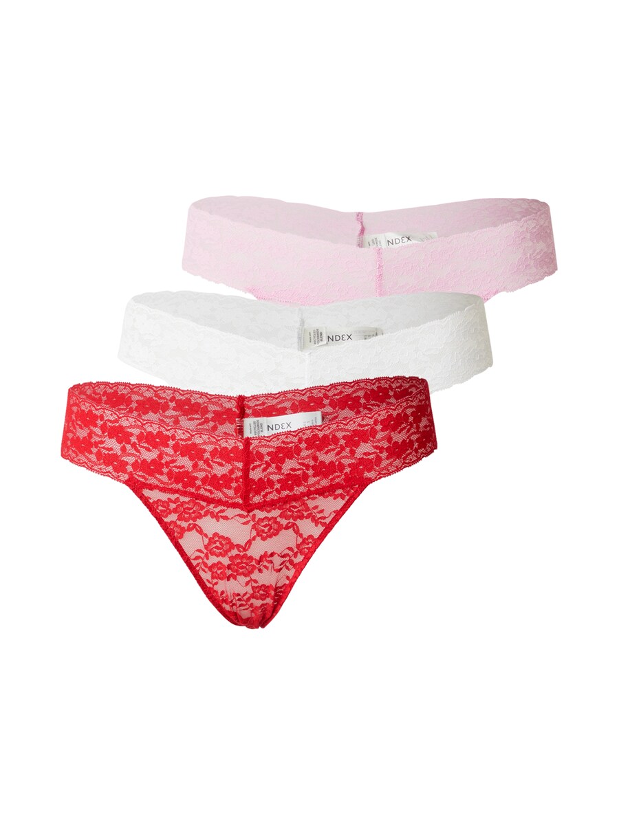

Стринги Lindex Lacey, цвет Rose/Red/White