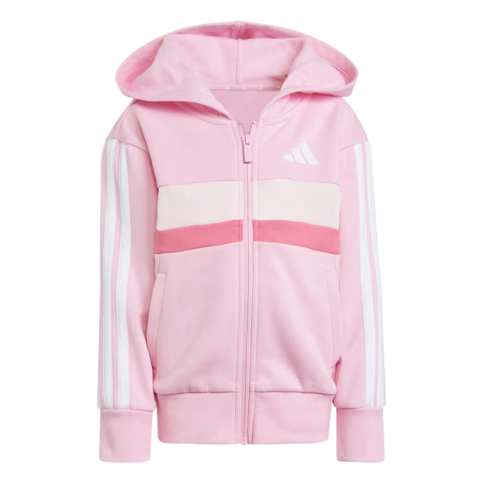 Повседневный спортивный костюм ESSENTIALS Seasonal Tiberio Fleece, детский набор из 2 предметов, для детей 3-7 лет Adidas, розовый — фото 2