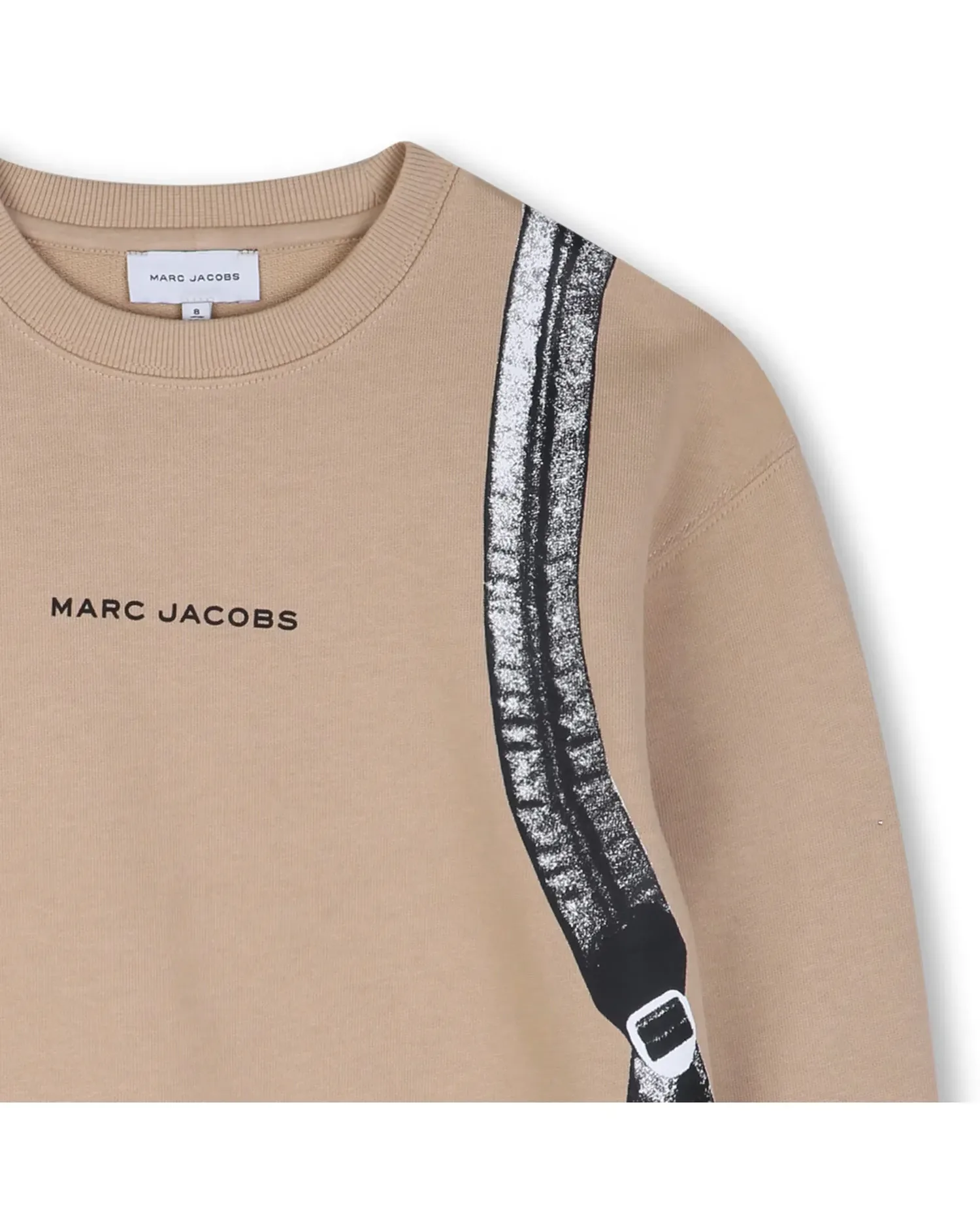 Детская хлопковая толстовка без капюшона с горошком Marc Jacobs, Natural — фото 2