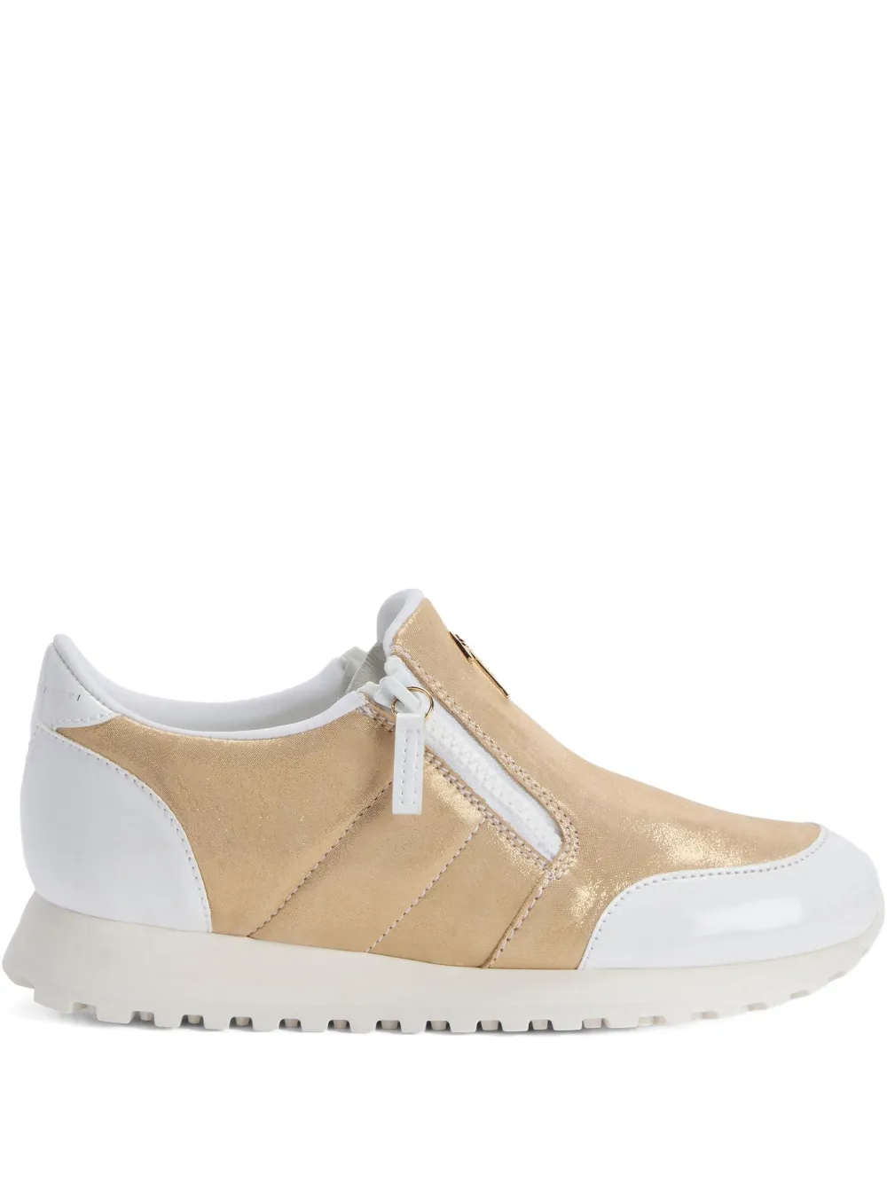 Кроссовки Ilde Run с застежкой-молнией Giuseppe Zanotti, золотой
