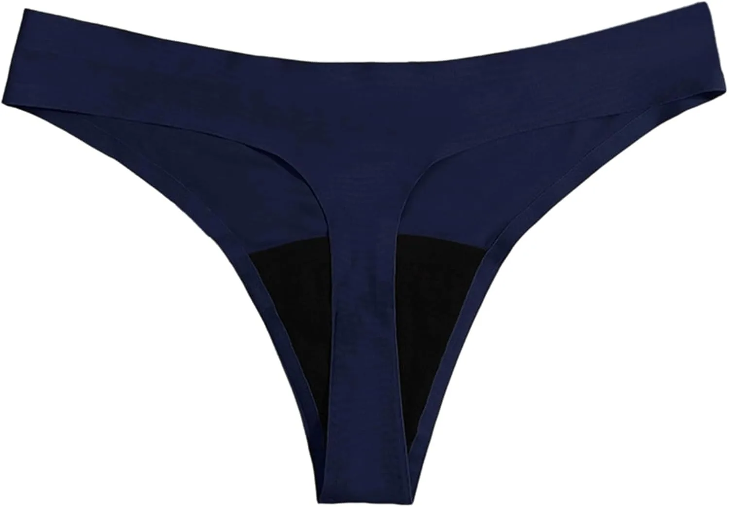 Женские плавки-бикини, классические, эластичные, мягкие, однотонные, спортивные, для отдыха у бассейна и вечеринки Generic, темно-синий — фото 4