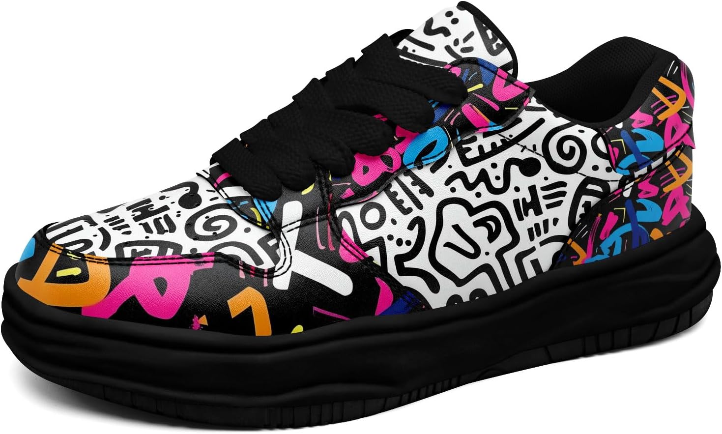 

Кроссовки с граффити для мужчин и женщин, стильная уличная обувь, низкие, удобные для прогулок, ботинки Awsole, белый/черный/красный/синий/оранжевый