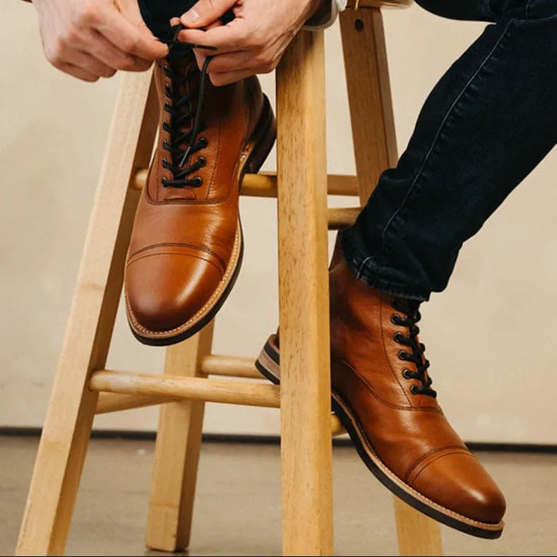 Ботинки Andres Handcrafted The Commander с закрытым носком и шнуровкой A1002 Andres Handcrafted Boots — фото 2