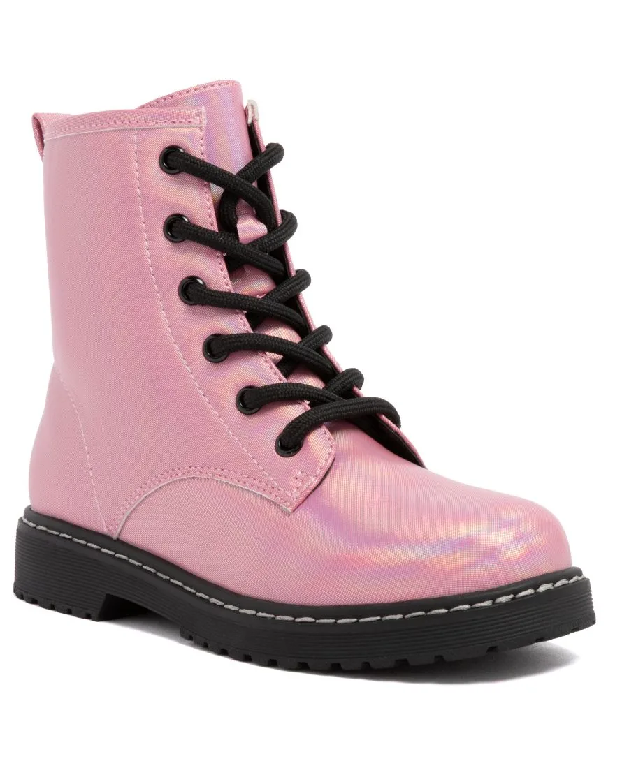 Детские армейские ботинки Chloe Sugar, розовый