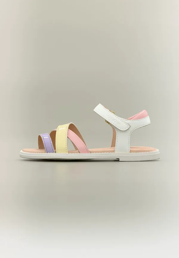 Сандалии для девочек карли Geox, White/Lilac
