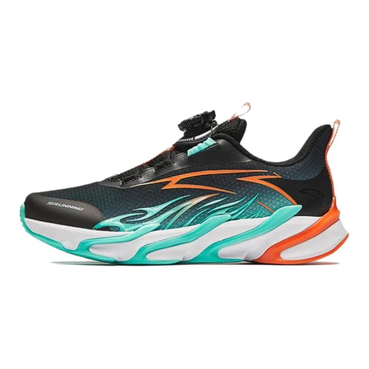 Antakids Кроссовки Chiyan Low top Running черные зеленые оранжевые для мальчиков