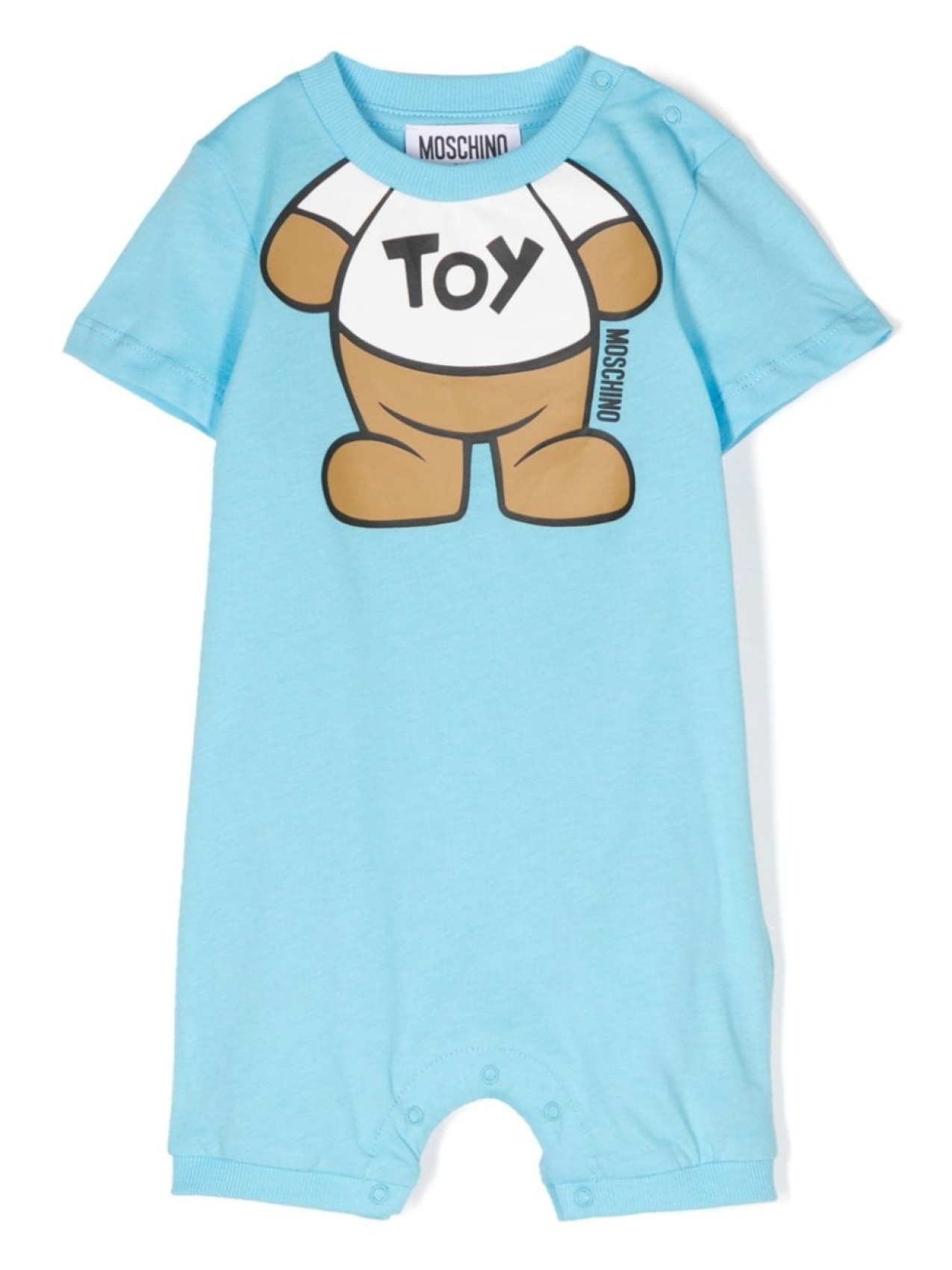 

Moschino Kids ромпер с принтом Teddy Bear, синий