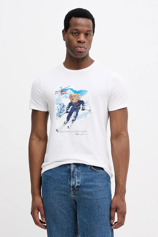 

Хлопковая футболка Polo Ralph Lauren, белый