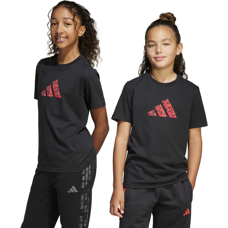 Футболка с изображением будущих иконок для детей Adidas, черный — фото 4