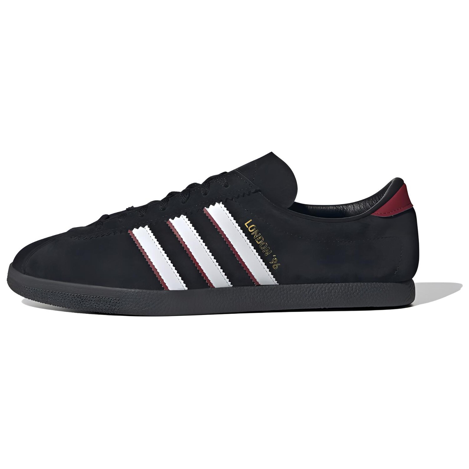 

Кроссовки Adidas London 96 'Black Scarlet', черный/белый