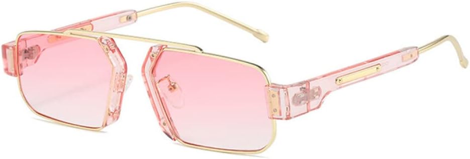 

Ретро-солнцезащитные очки с яркими линзами для женщин, прозрачные линзы с градиентом цвета "океан", защита от УФ-излучения UV400, мужские солнцезащитные очки фиолетового и розового цвета LANGSER, Golden Pink Gradient