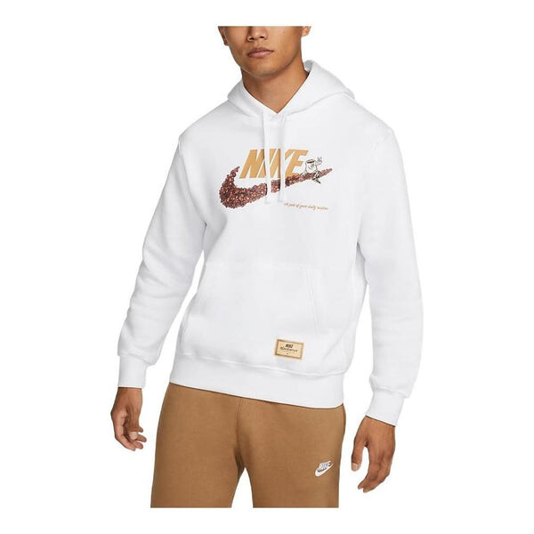 

Толстовка Nike NSW Coffee Bean Graphic Hoodie 'White', белый