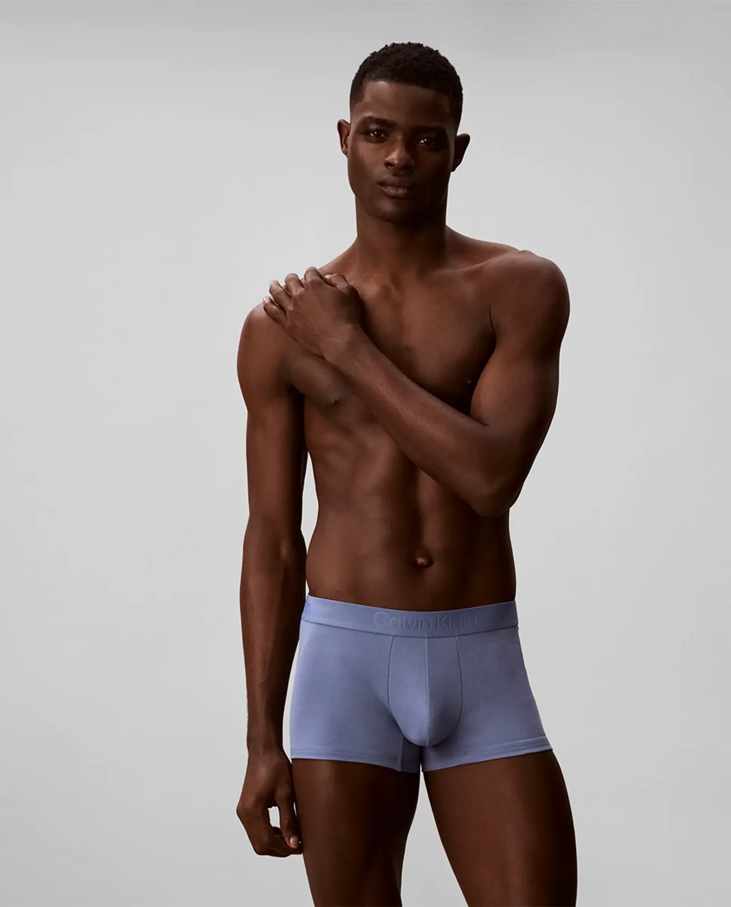 Короткие боксерские трусы индивидуальные Calvin Klein, синий