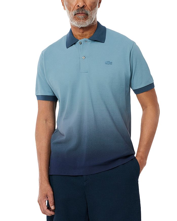 

Омбре Поло Lacoste, синий