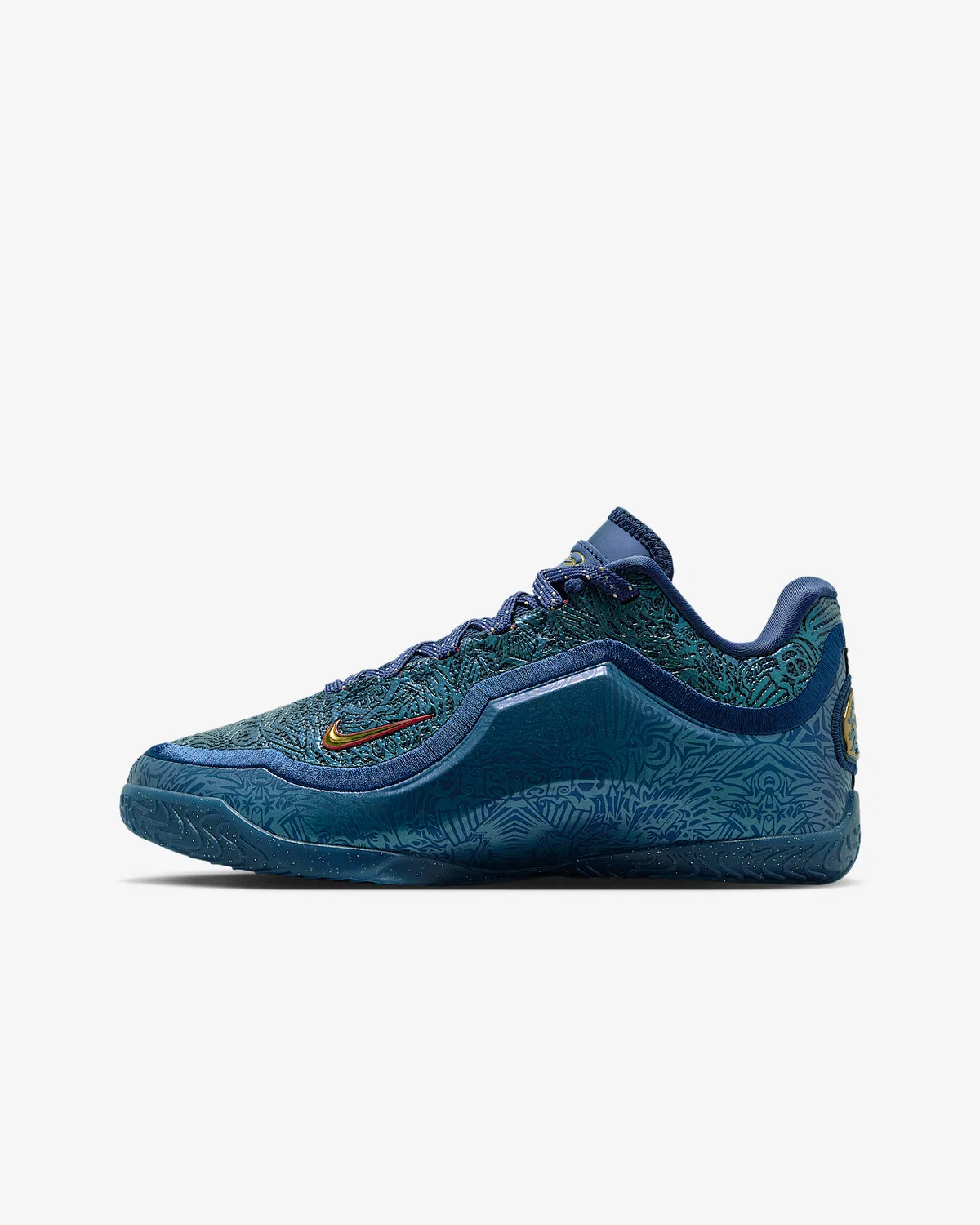 Детские баскетбольные кроссовки LeBron XXIII "Out For Redemption", Midnight Navy/University Red/Metallic Gold