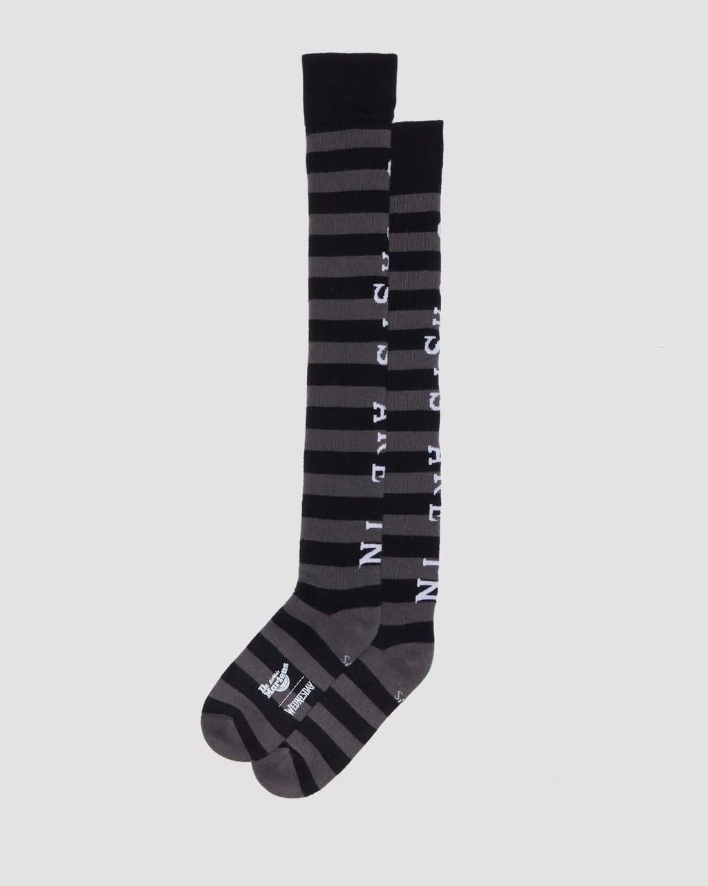 

НОСКИ ДО КОЛЕНА Dr. Martens, цвет Black+Grey — Organic Cotton Blend