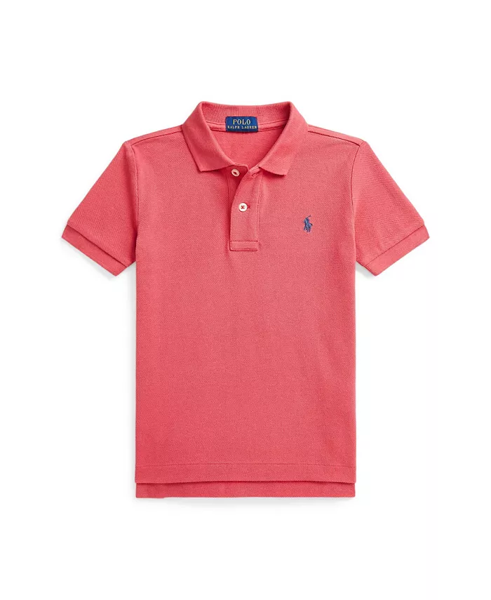 

Детская и мальчиковая поло The Iconic Mesh Polo Shirt Polo Ralph Lauren, красный