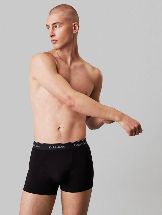 Хлопчатобумажные эластичные плавки icon для игры в дартс Calvin Klein, черный — фото 2