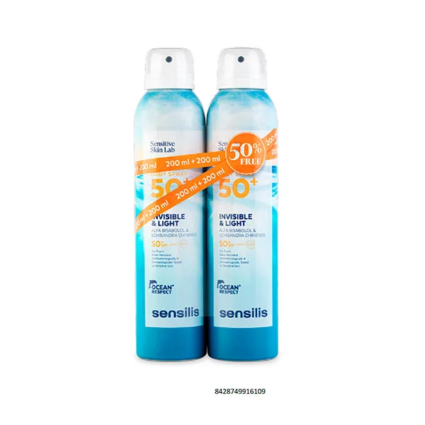 

Невидимый и легкий спрей для тела Duplo Spf50+ Sensilis, 200 ml