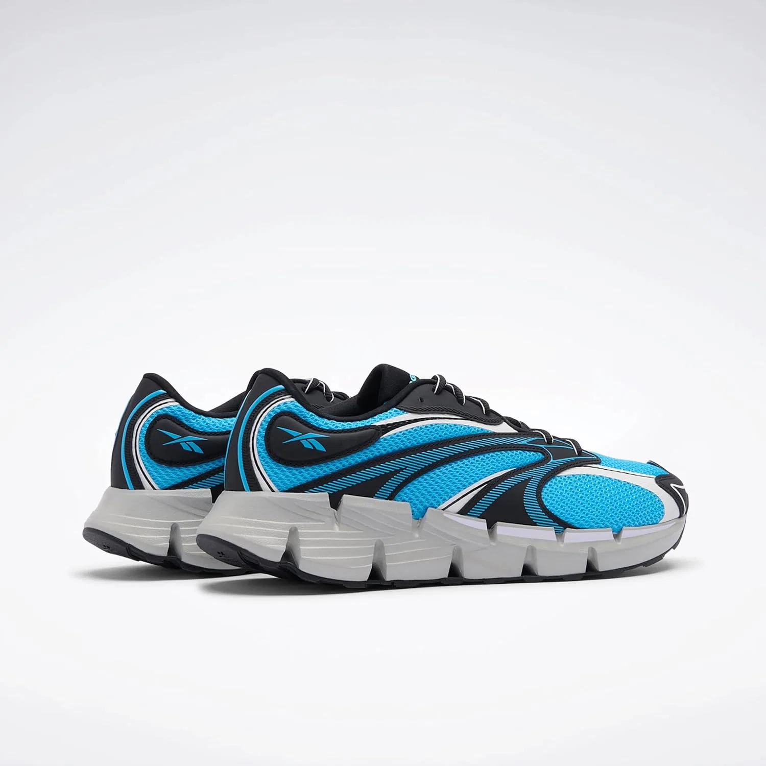 Кроссовки Reebok Zig Hypnotica унисекс, Core Black Barely Grey Future Cyan — фото 4