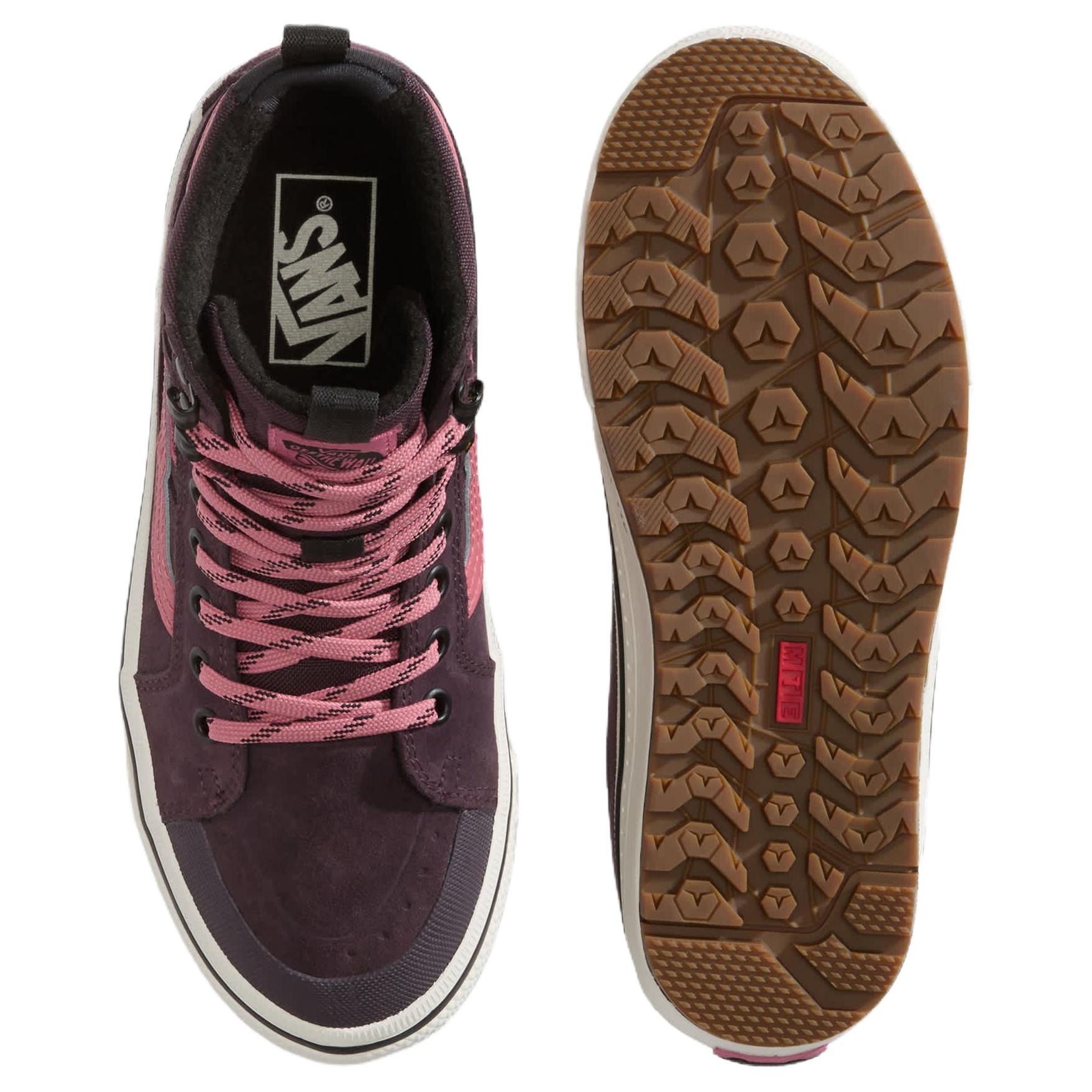 Высокие кроссовки Sk8 Hi Waterproof And Thermal Support для улицы унисекс Vans, темно-красный — фото 4