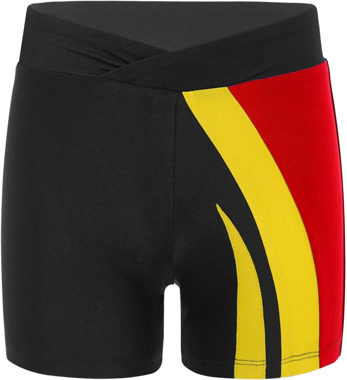 Детские шорты для спорта V-front, эластичный пояс, vastwit, цвет Red Yellow