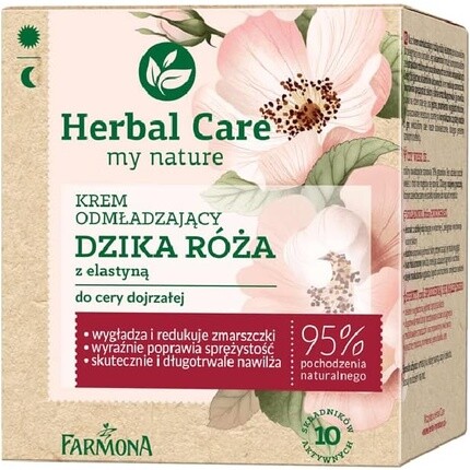 

Омолаживающий крем для лица Herbal Care My Nature с шиповником, 50 мл, Farmona