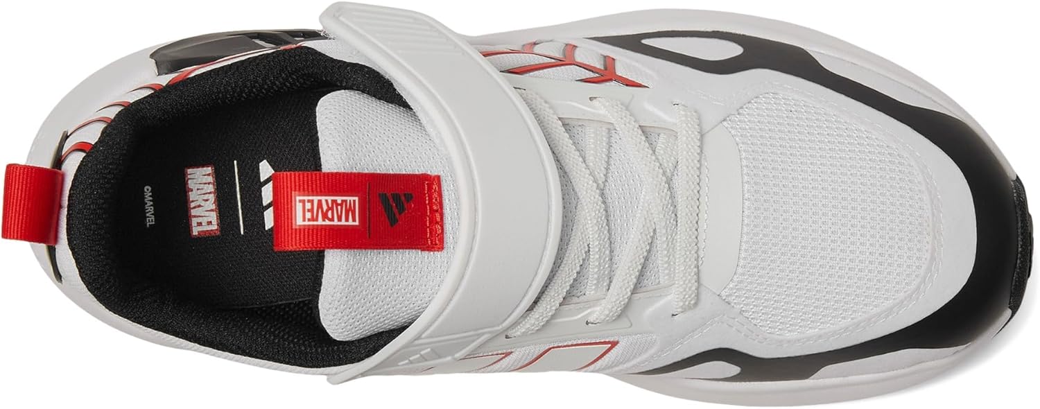Кроссовки для мальчиков adidas Kids Marvel Spider-Man с шнуровкой, повседневные - красно-белые — фото 2