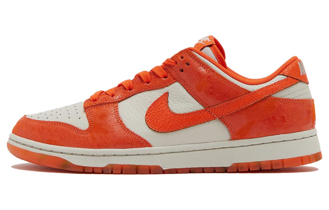 

Кроссовки для скейтбординга Nike Dunk Low женские, цвет light bone/safety orange