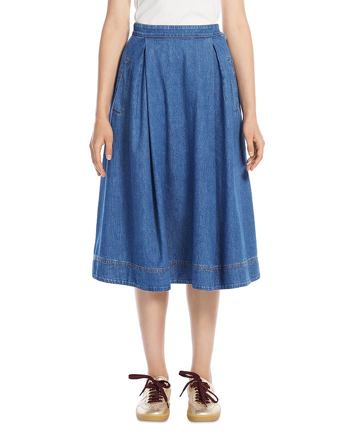 

Юбка Signature Dry Denim Weekend Max Mara, синий