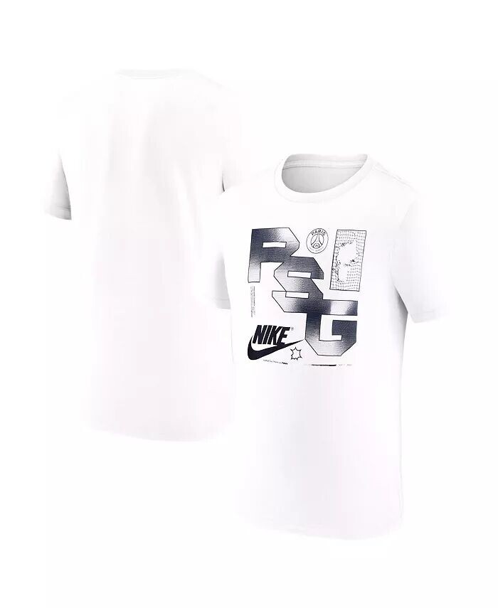 

Мужская белая футболка Paris Saint-Germain Futura Nike