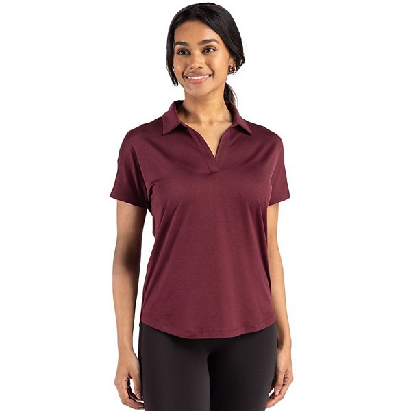 

Женский поло dolman Coastline epic comfort recycled Cutter & Buck, Bordeaux