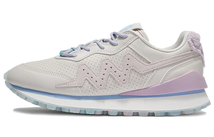 

LINING 001 Lifestyle Shoes Women's Low-top Pearl White/pterosis Violet