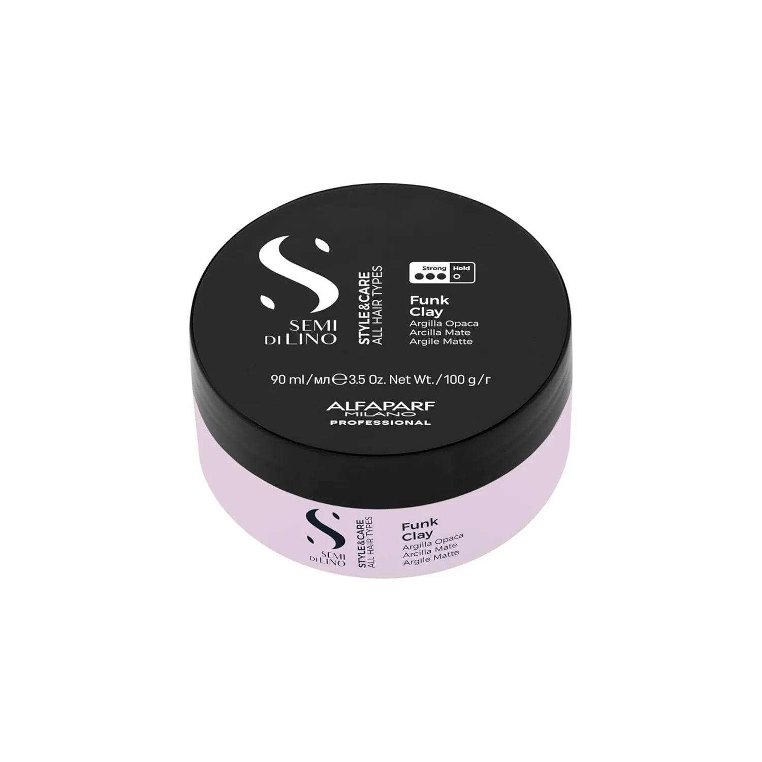 Alfaparf Milano Semi di Lino Style & Care Funk Clay - Сильная фиксация - Глиняная паста для укладки волос для всех типов волос (90 мл) — фото 2