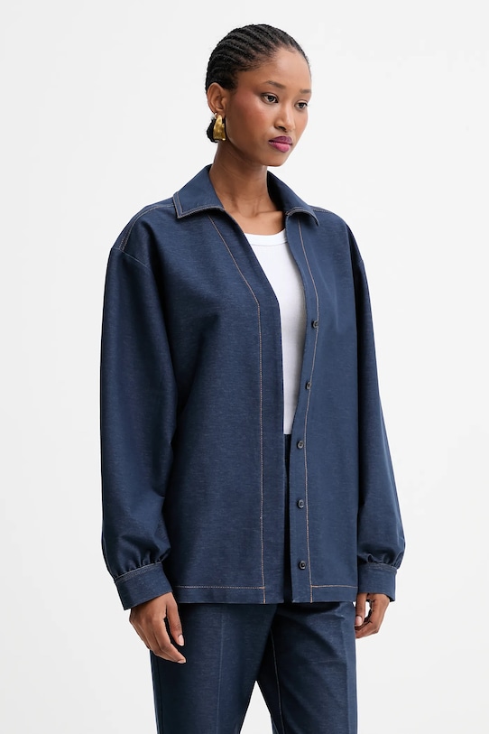 

Рубашка orleans MM by Max Mara, темно-синий