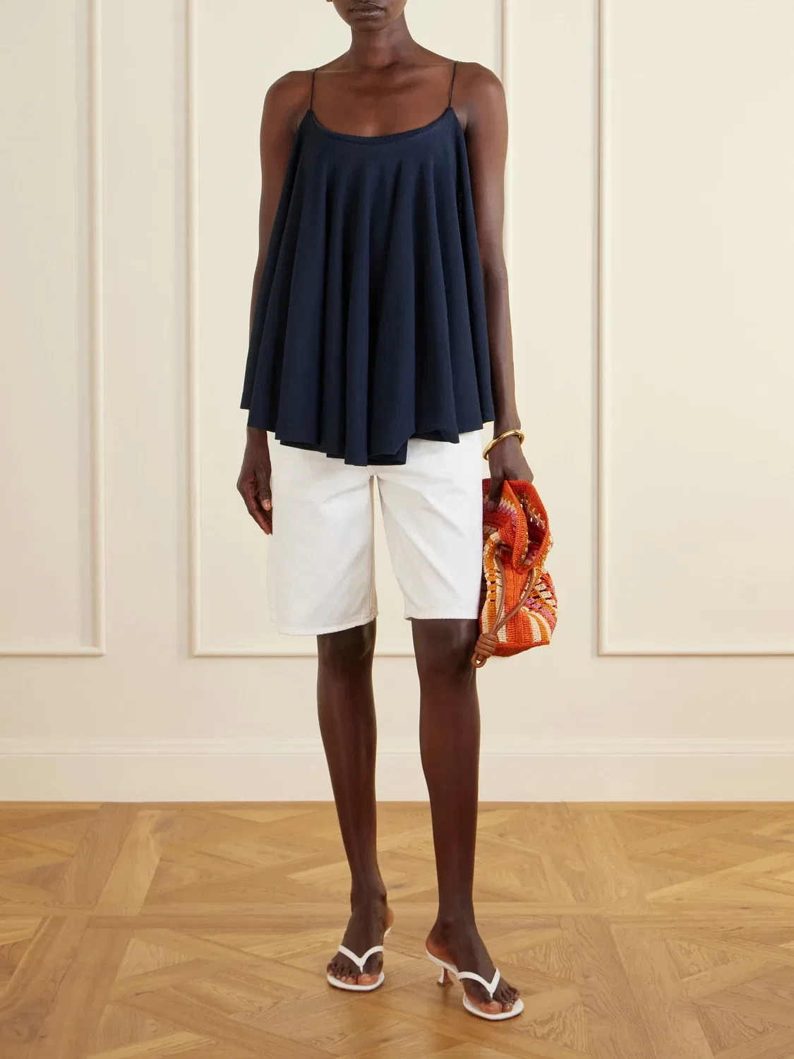 Трикотажный топ Le Haut Voile с открытой спиной Jacquemus, синий — фото 2