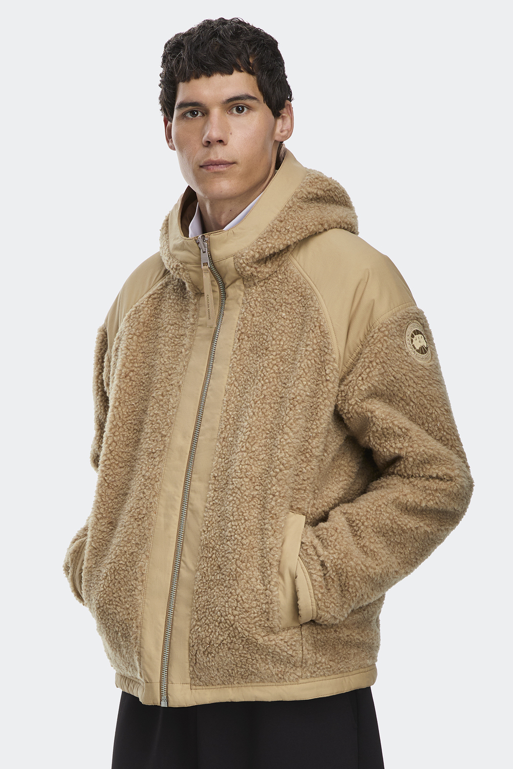 Бомбер Canada Goose Men's Alberni Reversible Fleece, Desert Sand/Desert Sand — фото 2