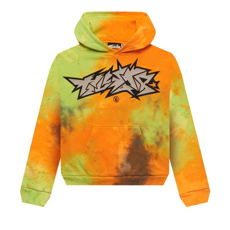 

Худи Hellstar Halloween Vomit Hoodie Orange, оранжевый