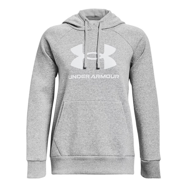 

Толстовка rival fleece big logo hoodie 'light grey' Under Armour, серый