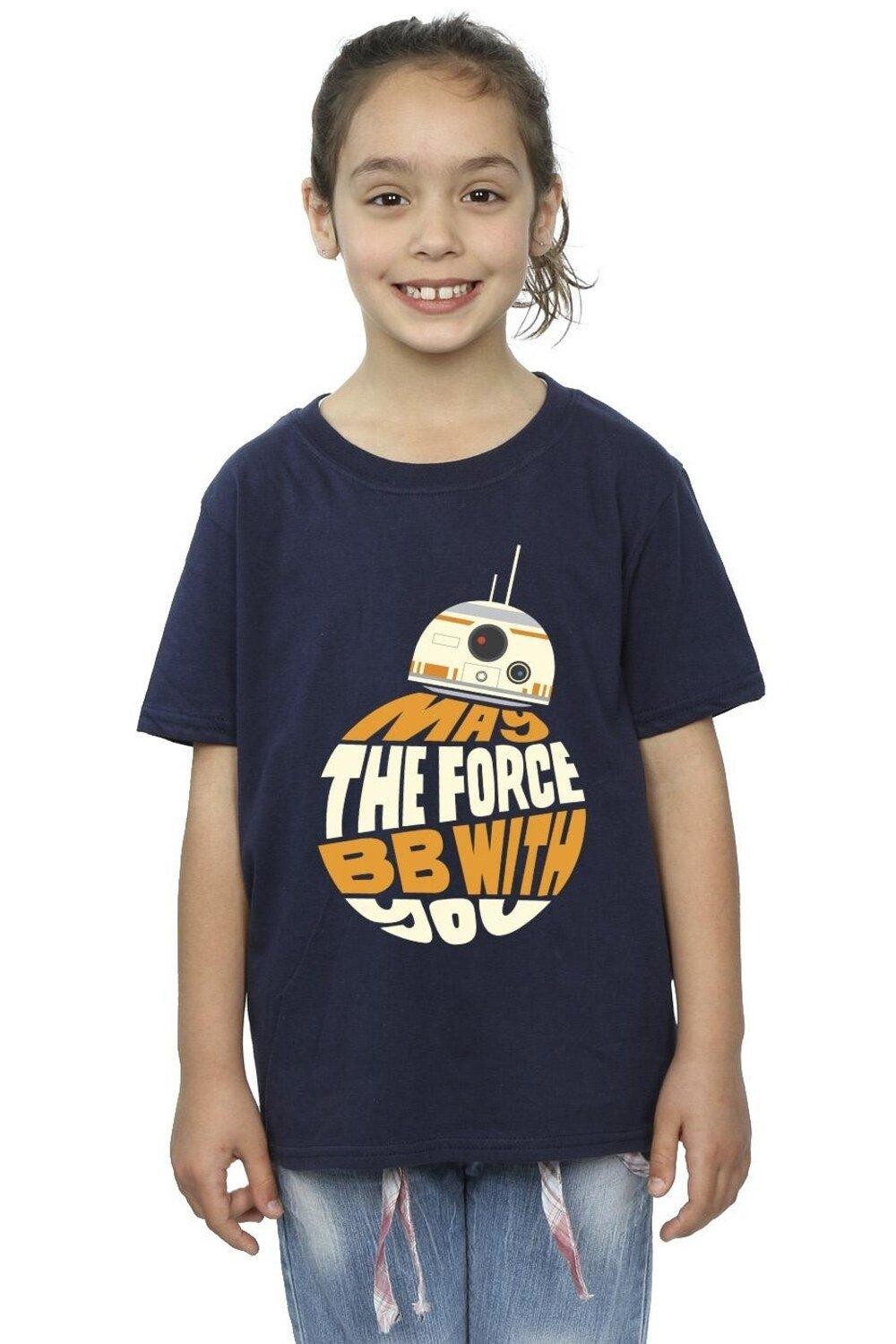 

Хлопковая футболка May The Force BB8 Star Wars, темно-синий