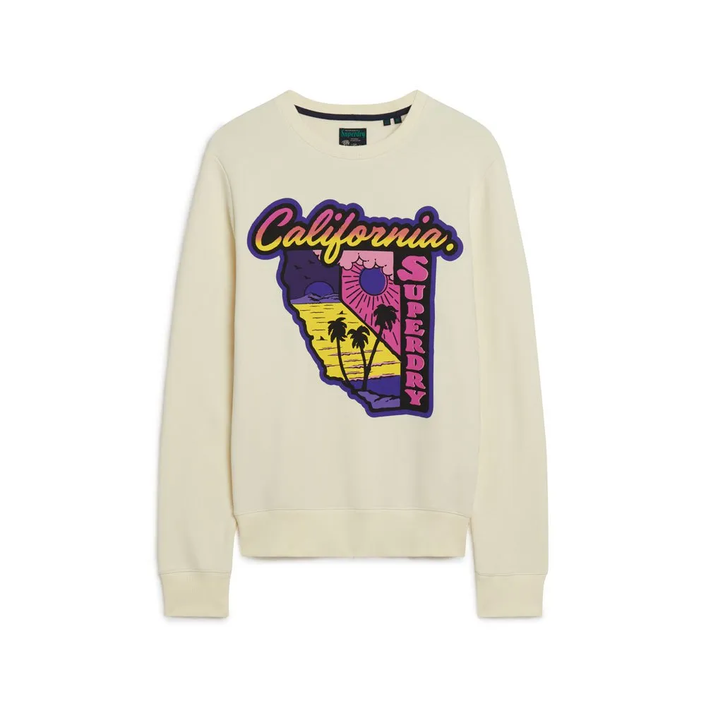 

Толстовка Superdry Neon Travel Loose, бежевый