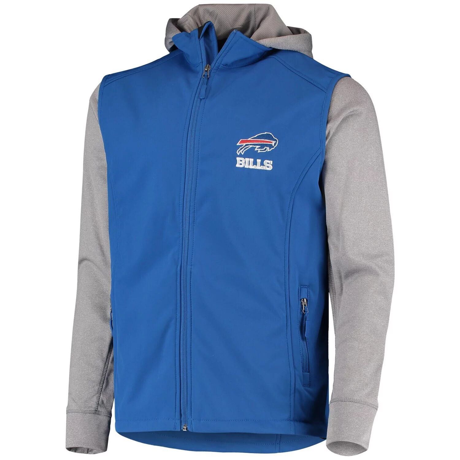

Мужская куртка Dunbrooke Royal/серая с молнией во всю длину Buffalo Bills Alpha