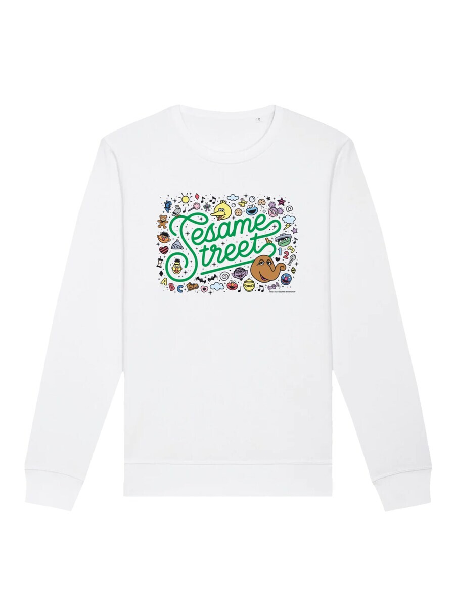 

Свитер F4NT4STIC Sweatshirt Sesamstraße Collage Coloured, белый