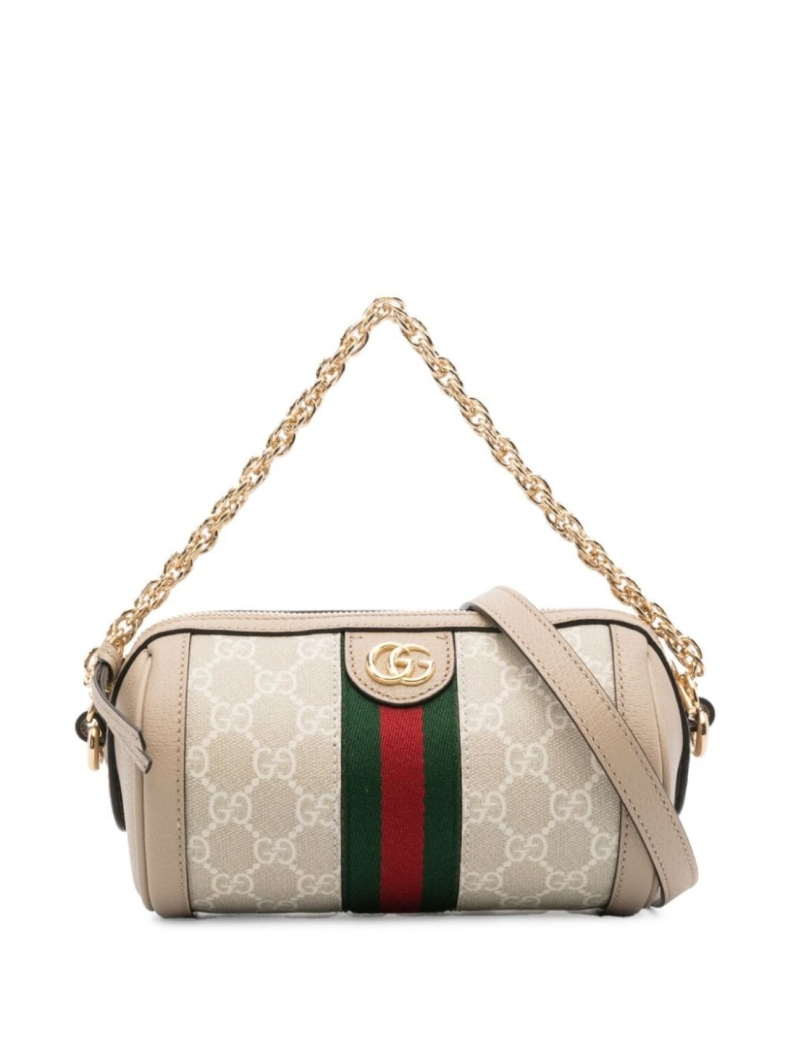 

Мини-сумка на плечо Gucci Ophidia, нейтральный цвет