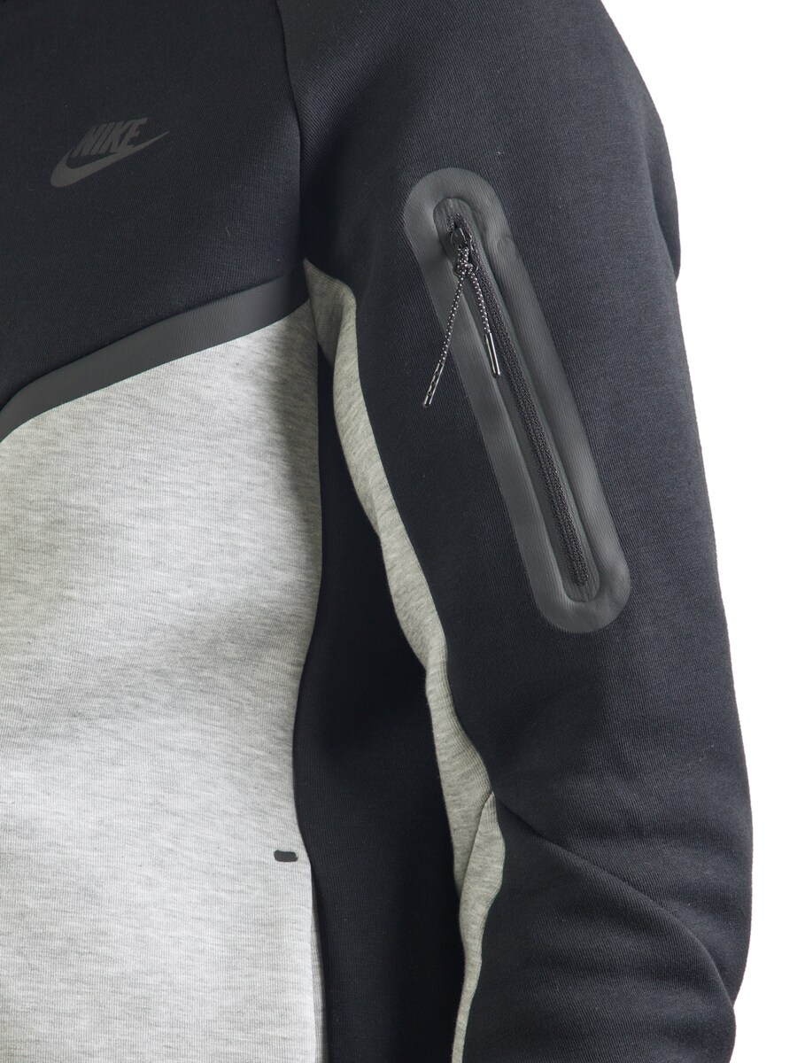 Толстовка с капюшоном на молнии Nike Sportswear TECH FLEECE, черный — фото 3